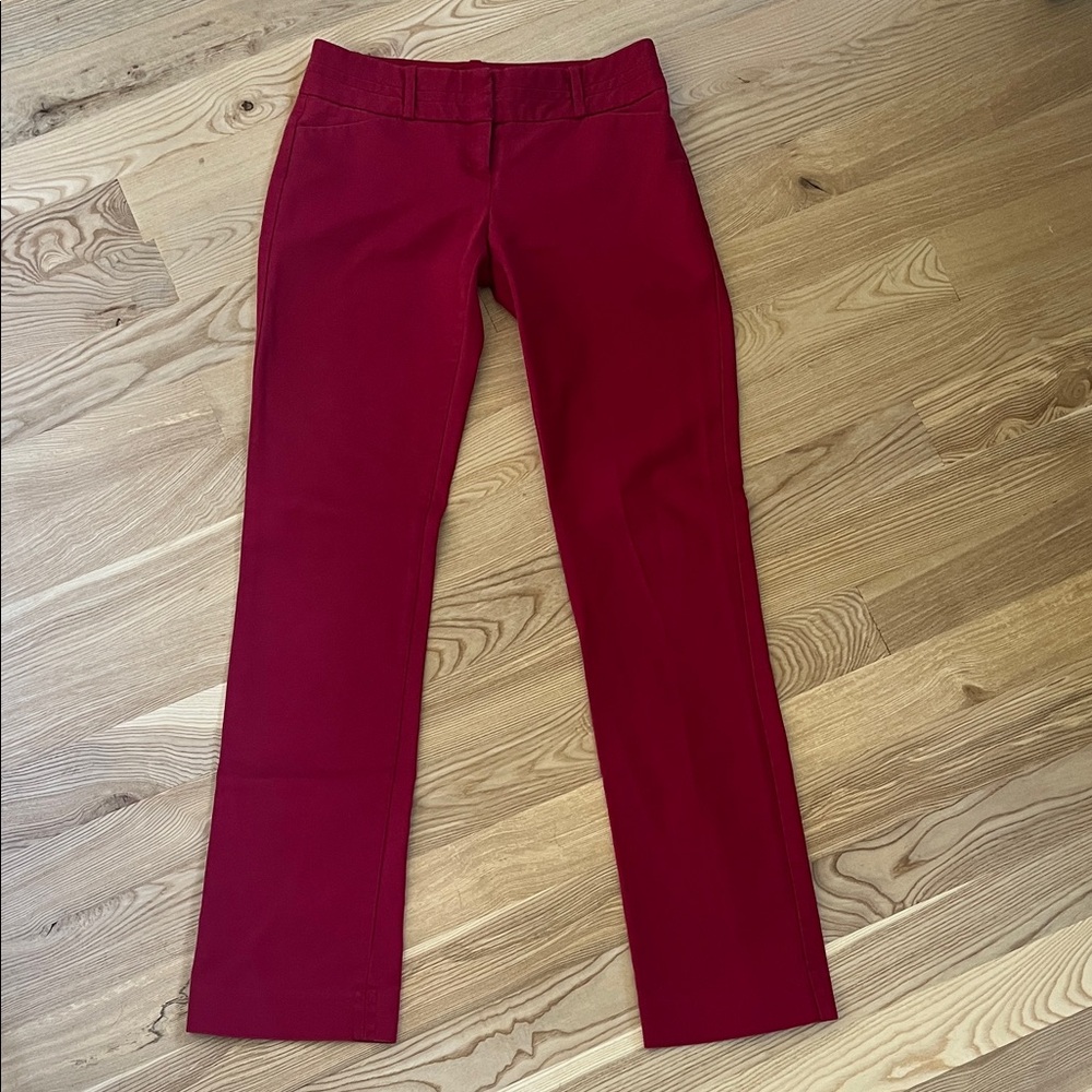 The Limited Rich Red Straight Leg Pants